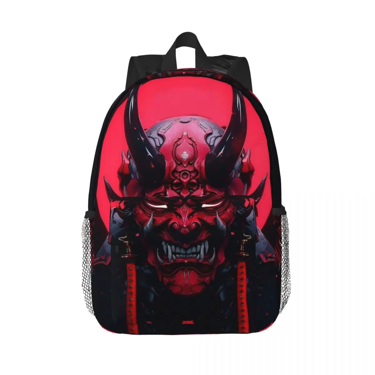 

Gothic Oni Hannya Japanese Samurai Demon Backpack Hot Sale Daypack Boys Girls BookBag Shoulder Bags for Men Women School Bag