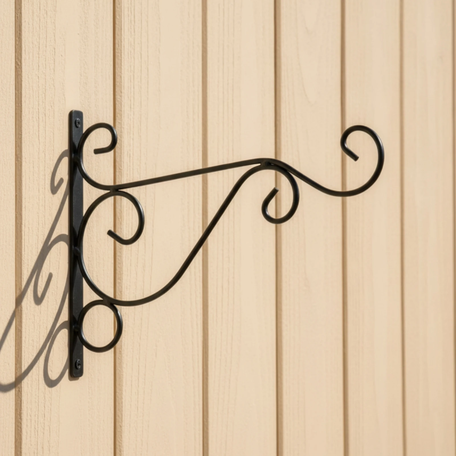 Hanging Bracket Wrought Iron Scroll Plant Hanger Plant Hanger Decorative Bracket with Scroll Heavy-Duty for Gardeners, Garden