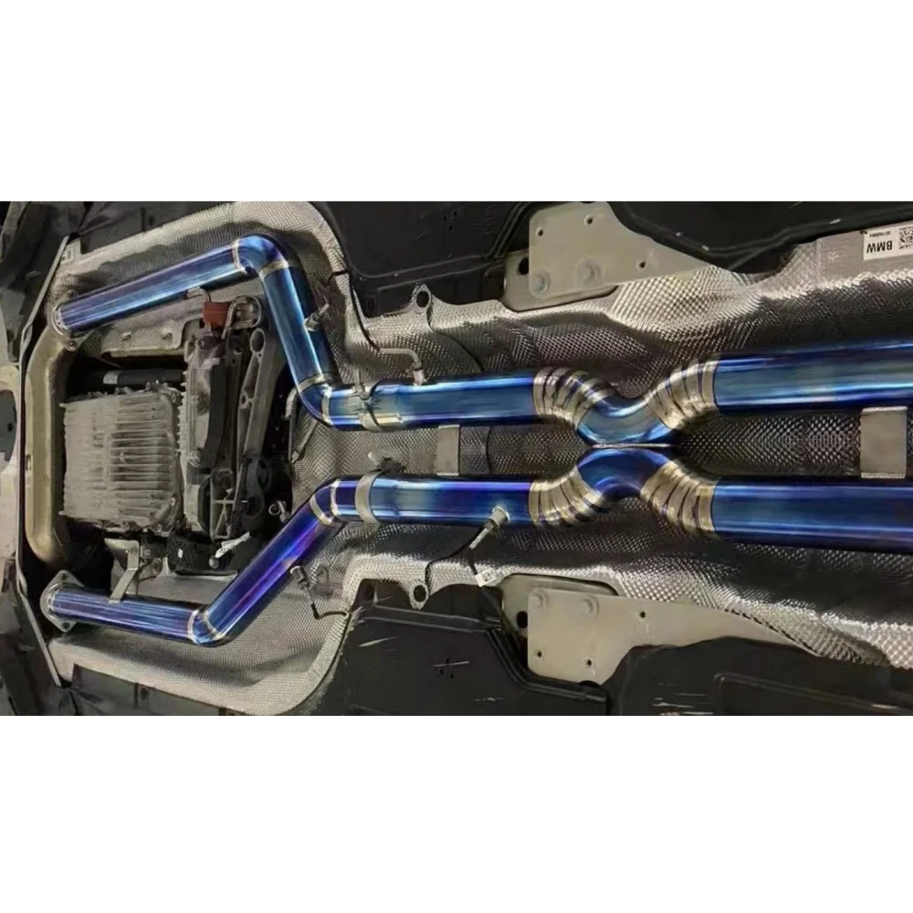 Superior Quality Titanium Single Midpipe Exhaust Pipe for BMW G80 G82 M3 M4 Factory Wholesale