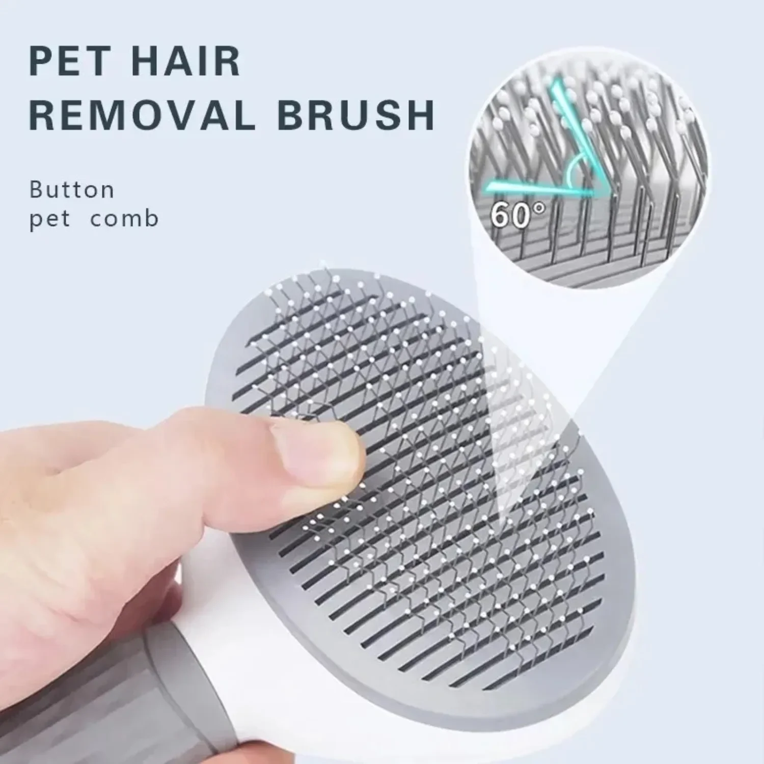 1/2/3PCS Pet Hair Removal Brush Dog Hair Comb Stainless Steel Automatic Hair Fading Cat Comb Pet Cleaning Grooming Supplies