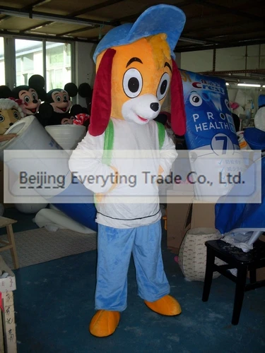 Cartoon Mascot Plush Dog Costume, vestido extravagante de Natal, Halloween Mascot, venda quente adulta, novo