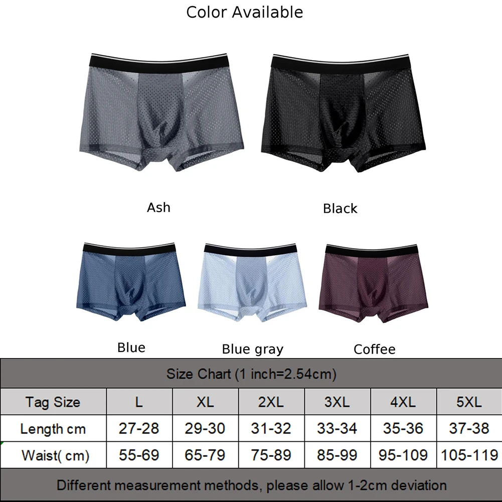 Sexy Männer Bulge Pouch Boxer Briefs Feine Mesh Schnell trocknend Atmungsaktive Shorts Casual Unterhose Lose Bequeme Weiche Homewear