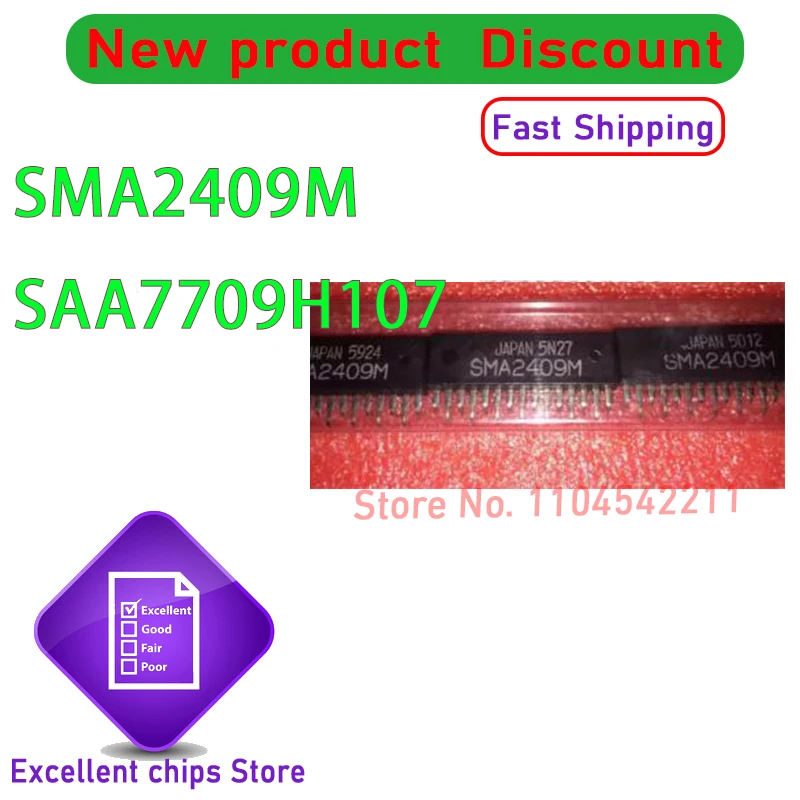 SMA2409M SMA2409 2409M DIP SAA7709H107 SAA7709H SAA7709 SAA7709H/107 QFP80  1PCS/LOT