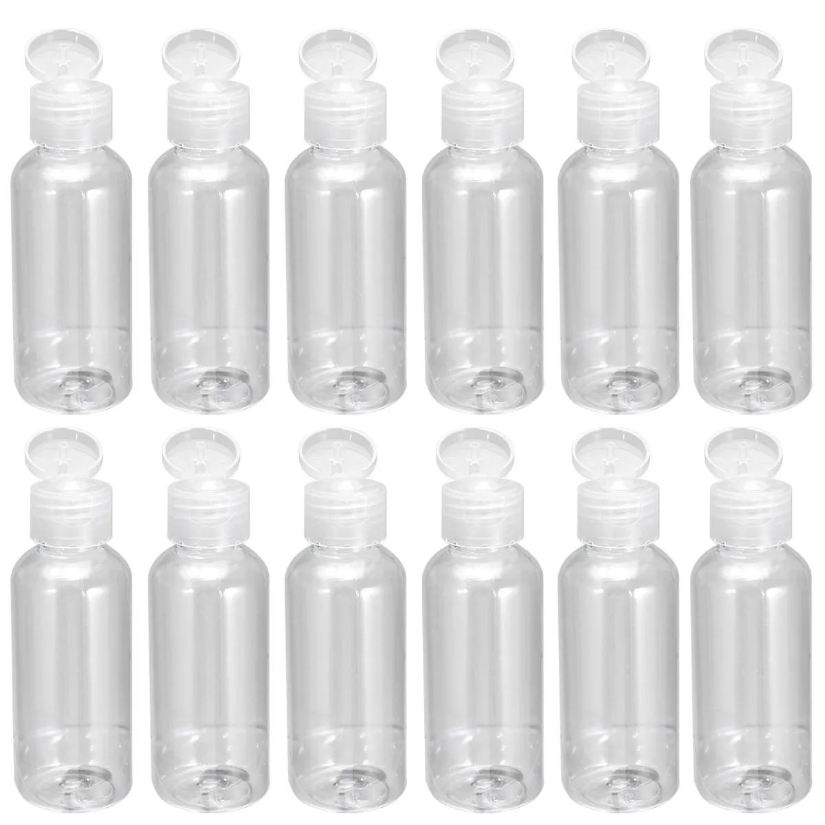 20Pcs 60ml Empty Subpackaging Bottles Refillable Travel Plastic Storage Durable Portable Lightweight Various Liquids