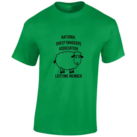 National Sheep Shaggers Association Funny Rude Joke T Shirt