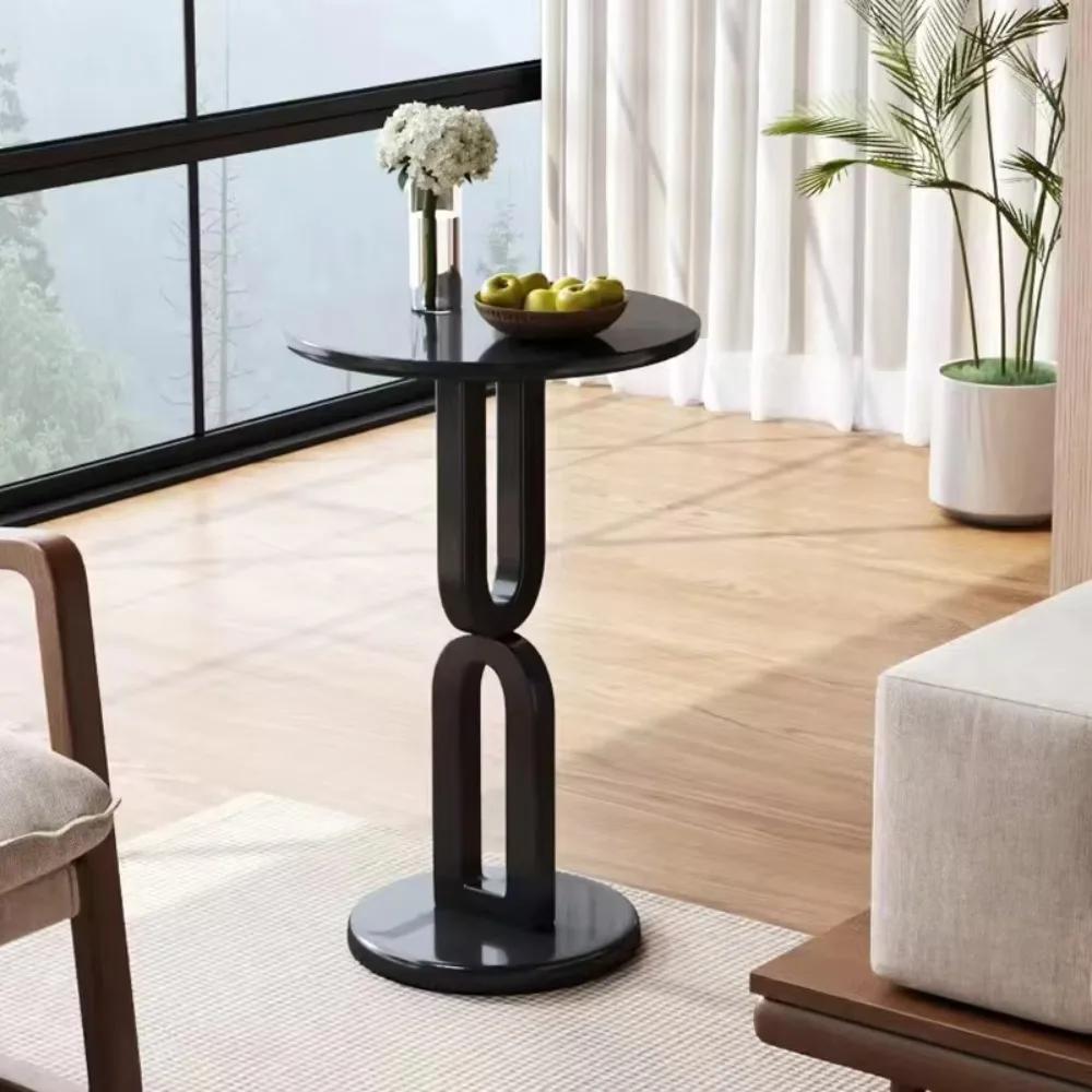 

High Quality Solid Wood Black Living Room Coffee Table Modern Home Apartment Small Side Table Coffee Table Furniture