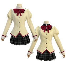 HOLOUN Puella Magi Madoka Magica Anime Kaname Madoka Cosplay Costume Jk Skirt Shirt Akemi Homura Tomoe Mami Miki Sayaka Sakura