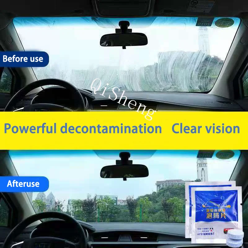 20/50/200/500Pcs Car Solid Cleaner Effervescent Tablets Spray Cleaner Car Window Windshield Glass Cleaning Auto Accessories