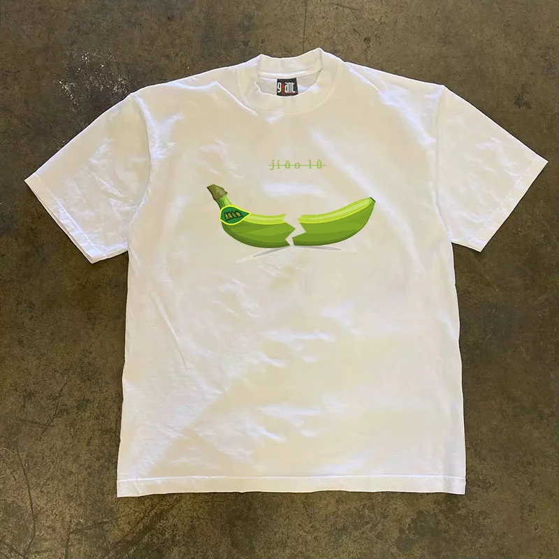 Loose Fit Short Sleeve T-Shirt Pure Cotton Double Thread Women's Style Heavyweight Couple's Tee Casual Summer Fashion