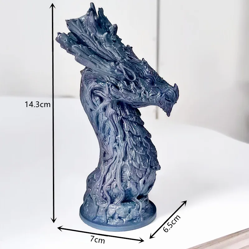 Forest Dragon Silicone Mold DIY Production Gypsum Resin Candle Mold Home Decoration Tool