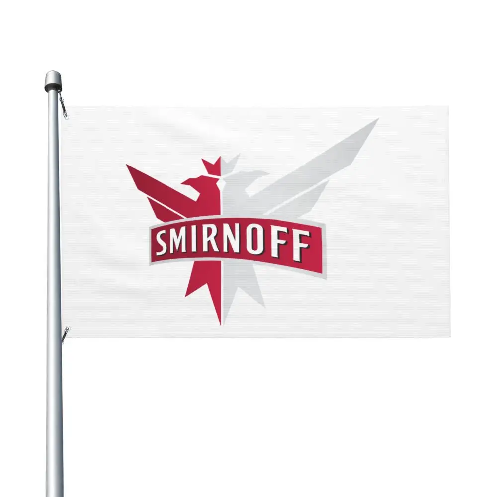 НОВЫЙ Двусторонний баннер Smirnoff для водки, флаг Breeze, садовый флаг, декоративный флаг, баннер для вечеринки, 3x5 футов (90x150 см) НОВЫЙ Двусторонний баннер Smirnoff для водки, флаг Breeze, садовый флаг, декоративный флаг, баннер для вечеринки, 3x5 футов (90x150 см)