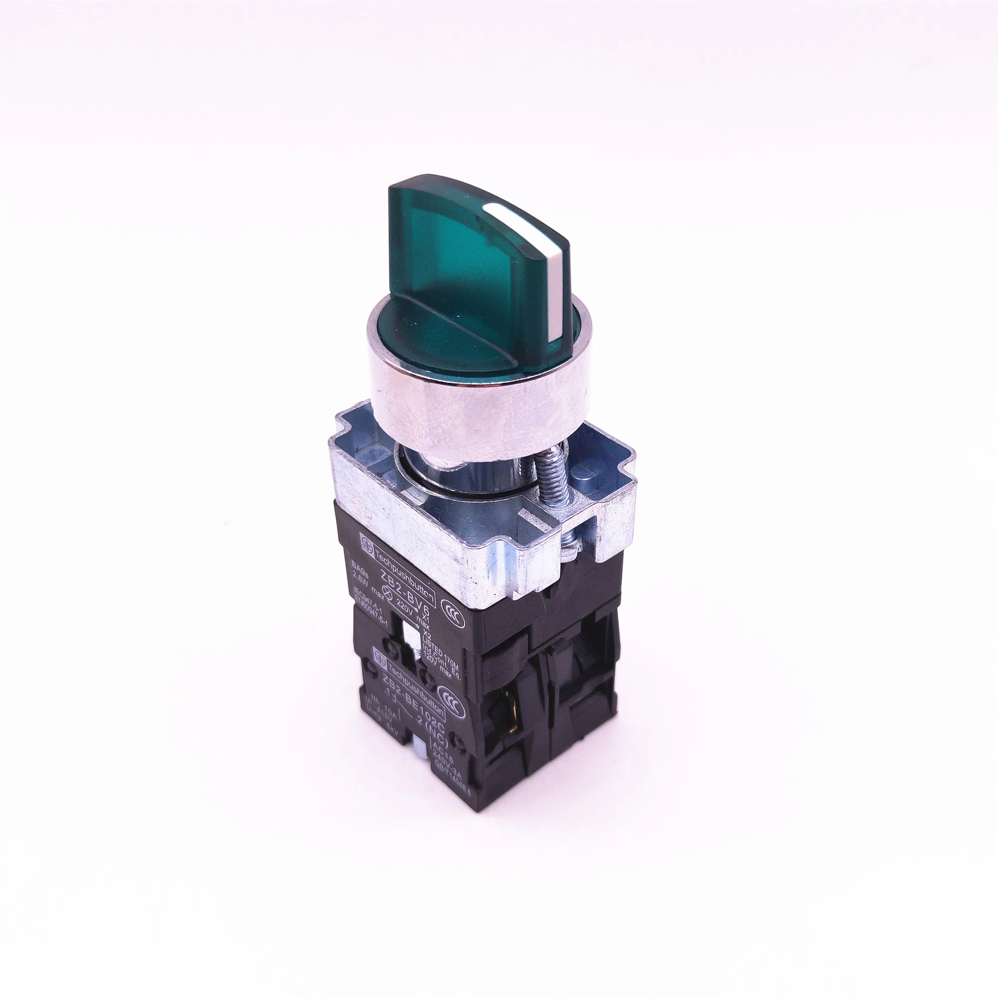 Interruptores de botón pulsador de XB2-BK3363, interruptor de selección de XB2-3463 con XB2-BK3365 de luz