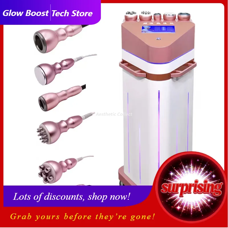 

NYCE Approved 6IN1 80K Cavitation Slimming Machine Body Shaping Magnetic Wave Heat Instrument