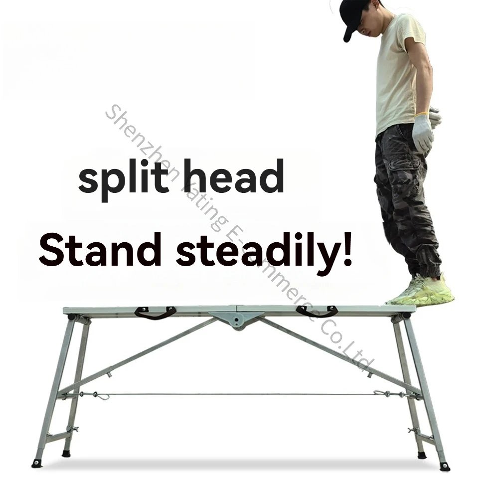 Folding Horse Stool Flagship Store Aluminum Alloy Lifting and Thickening Extra Thick Load-bearing Portable Decoration Scaffold