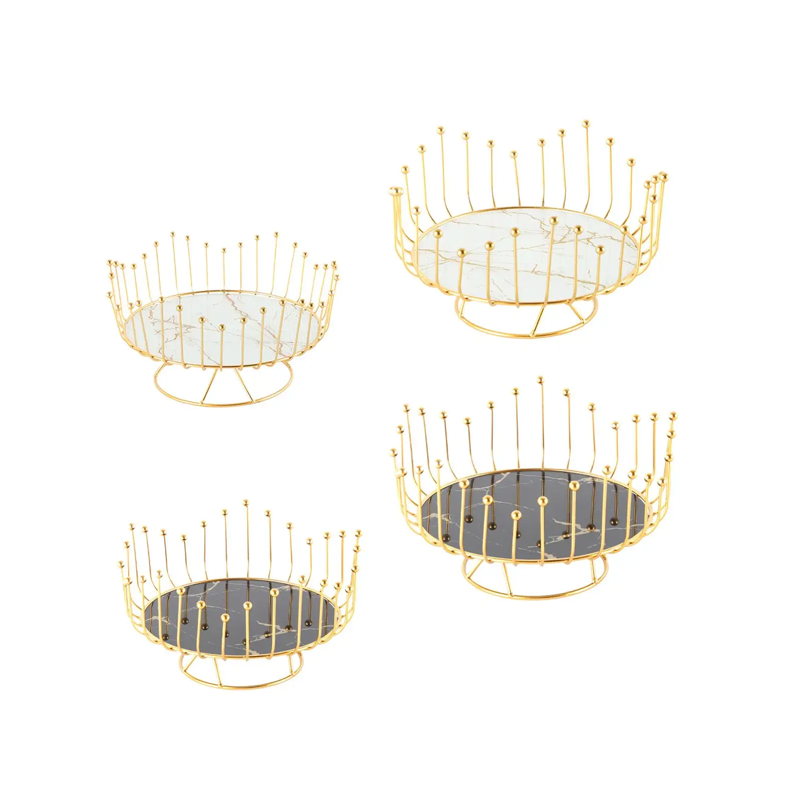 Metal Wire Fruit Bowl for Holding Bread Snack Countertop Fruit Bowl for Kitchen