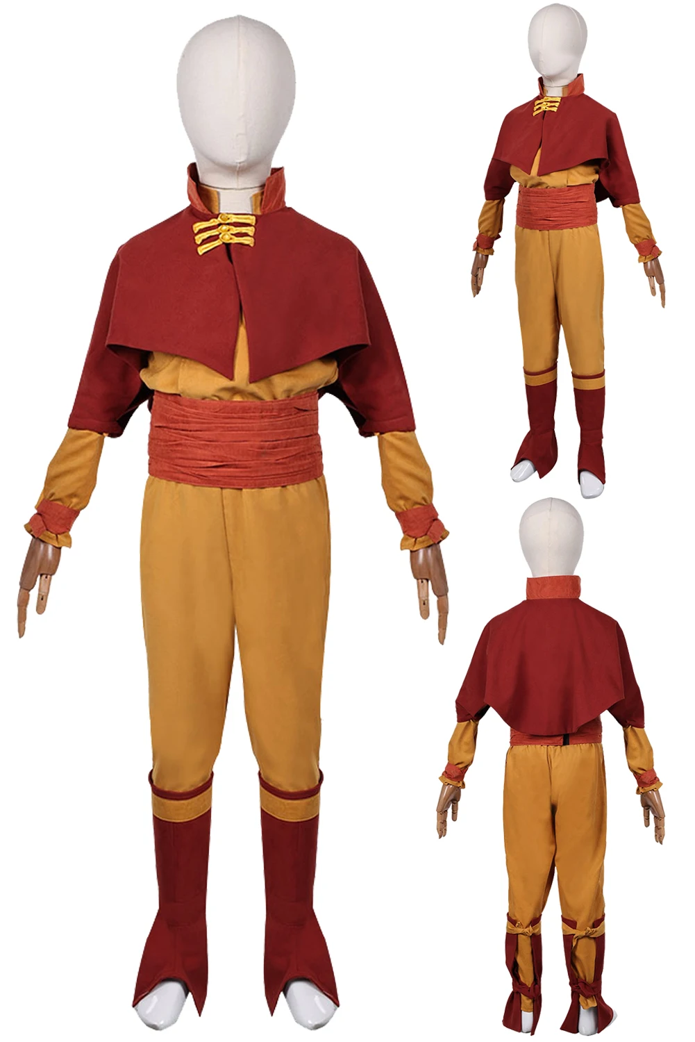 Aang Cosplay Kids Boys Role Play Cartoon Last Cosplay Airbender Costume Child Roleplay Fancy Dress Up Party Clothes