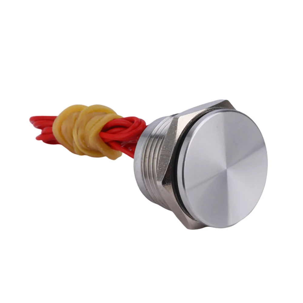 Stainless Steel Waterproof Piezo Touch Switches 16mm 19mm 22mm 25mm Normal open Capacitive Momentary Push Button