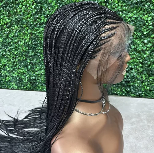 Top Lace Frontal Wigs Twist Braided Wigs For Black Women Box Braided Lace Front Wig Faux Locs Wig Goddess Braids Synthetic Wigs