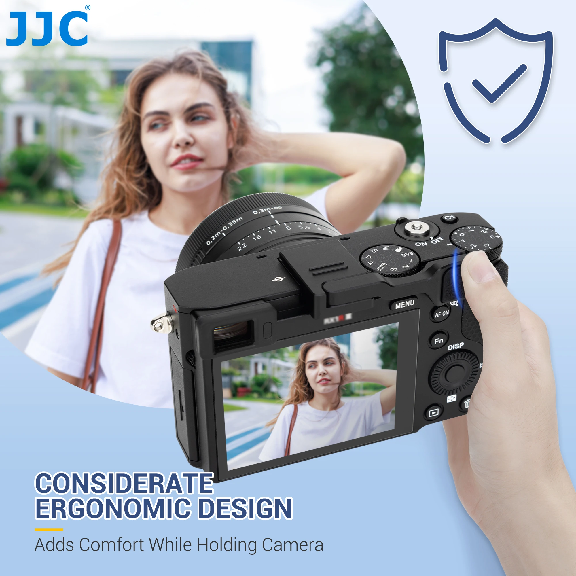 JJC Metal Thumb Up Grip For Sony RX1R III RX1RIII RX1R3 DSC-RX1RM3 