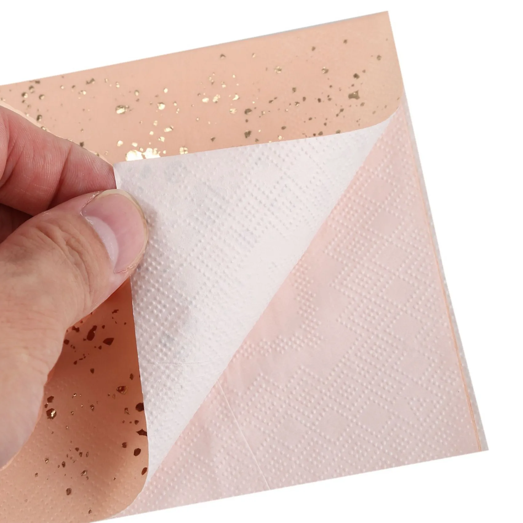 40X Set di stoviglie usa e getta con texture in marmo rosa con blocchi dorati Tovaglioli di carta Forniture per stoviglie di carnevale per matrimoni