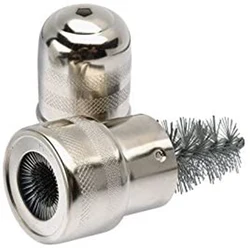 Brosse en fer galvanisé pour accumulateur de batterie de voiture, tête pys, pince de batterie, brosse métallique, borne de batterie, livres de câbles