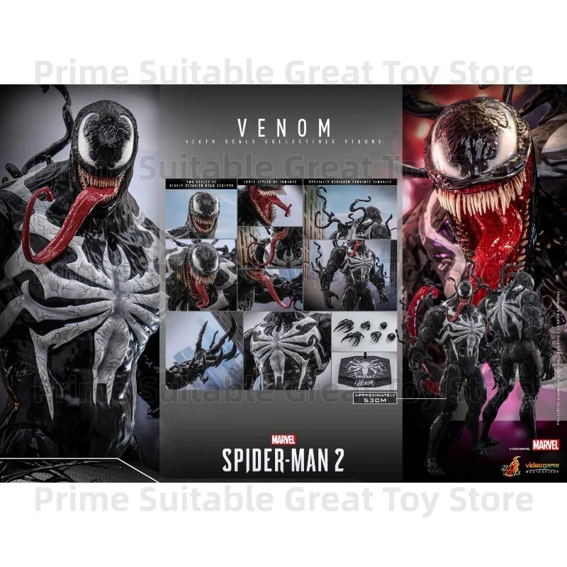 【In Stock】Original HOTTOYS HT 1/6 Spider-Man 2 Venom VGM59 Action Figure Gift&Collection