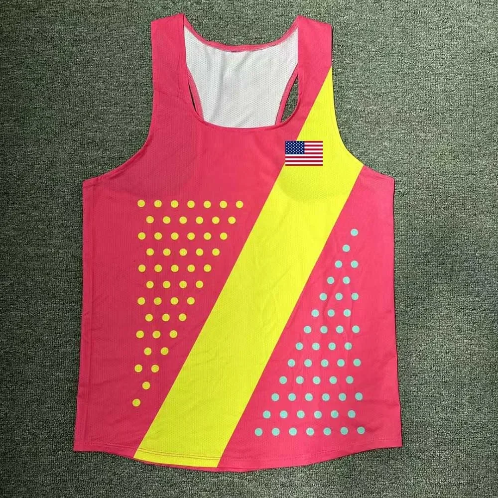 Brand Run Athletics Tank Top Runnning Speed Singlet Fitness Shirt Mens Clothing Guys Sleeveless Vest Athlete Track Field Singlet