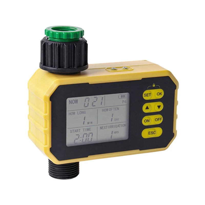 Controlador de riego Solar inteligente para jardín, válvula de agua para exteriores, controlador de riego automático para jardinería