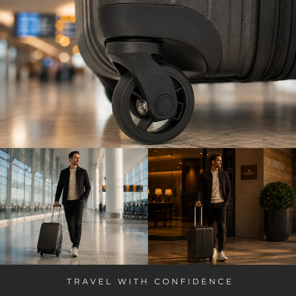 Universal Luggage Wheels For Samsonite Hongsheng A-87 360° Swivel Caster Heat-Resistant Wear-Proof Replacement Suitcase Roller P