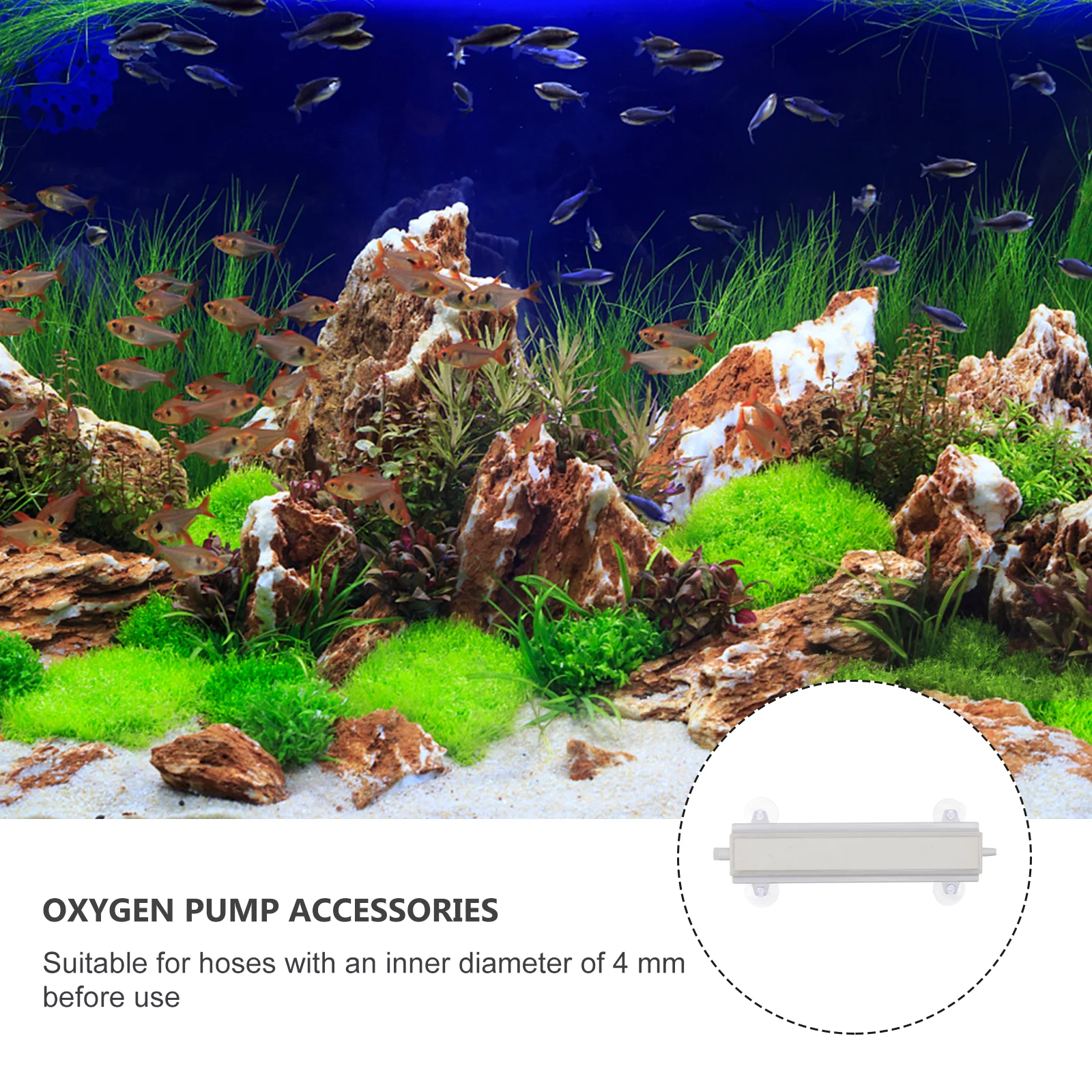 

1pc Bubble Tray Aquarium Bubbler Stone Oxygen Diffuser Fish Tank Decorative Bubble Tube Supplier Pet Supplies