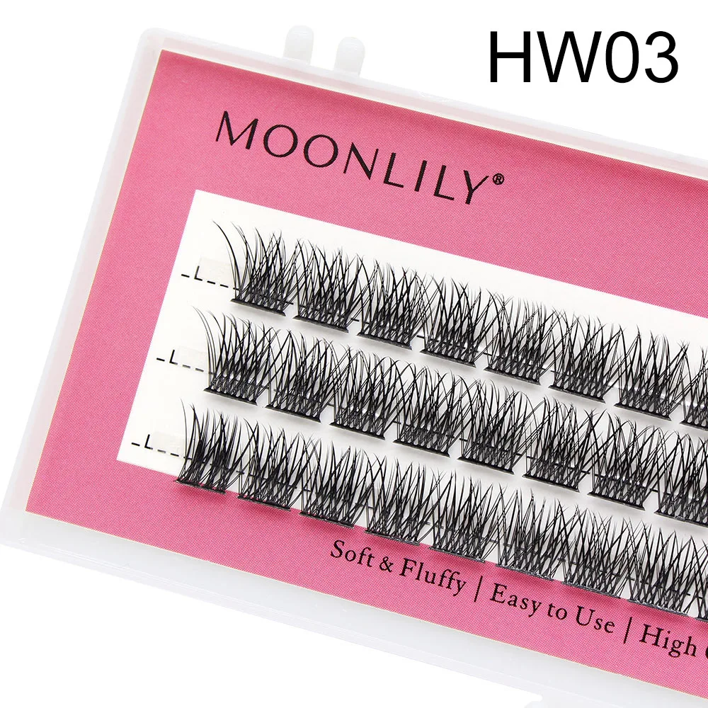 Großhandel 3d flauschige einzelne Cluster falsche Wimpern vorgefertigte DIY Wimpern Bündel weiches Band Wimpern Bündel Wimpern Make-up-Tool – Detail 9