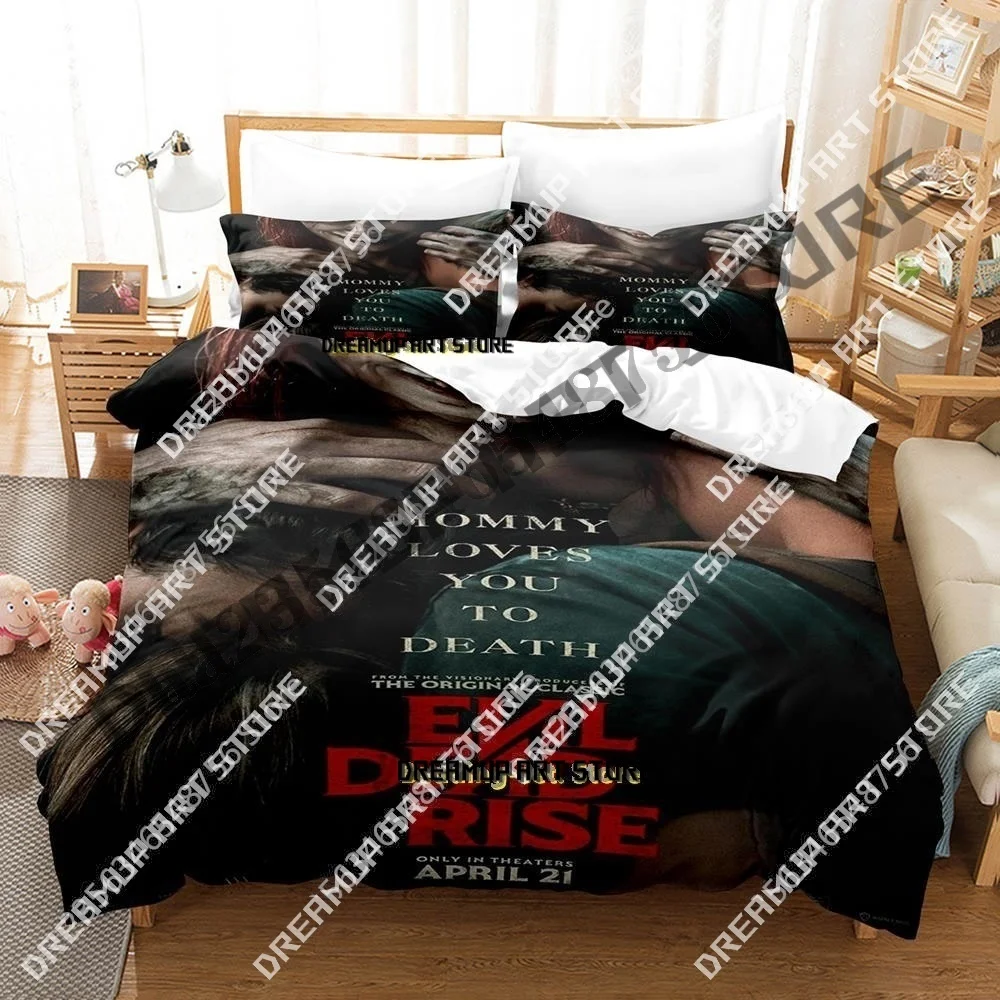 

Комплект постельного белья Evil Dead Rise Single Twin Full Queen King Size, комплект постельного белья для взрослых и детей, пододеяльник для спальни, простыня с 3D принтом