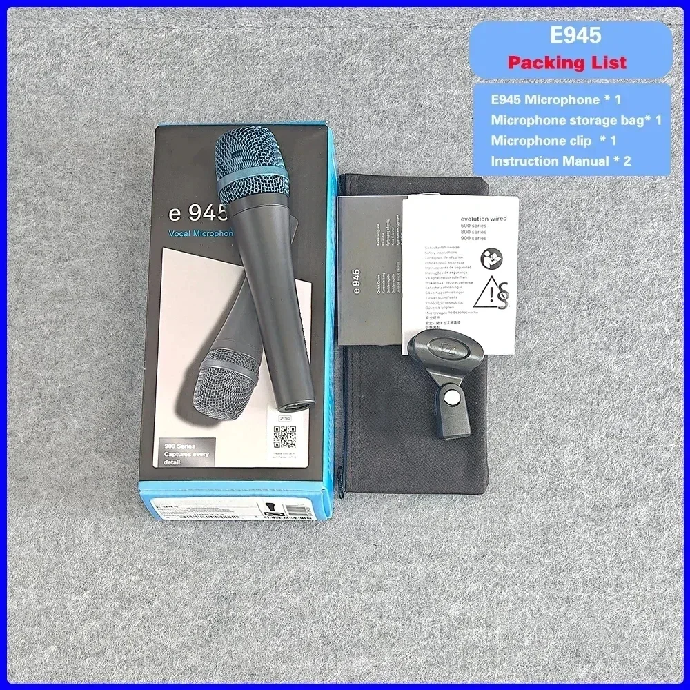 

2 PCS Evolution 900 Series E945 Dynamic Microphone Live Performances Live Streaming Conference Sing Wholesale Sales