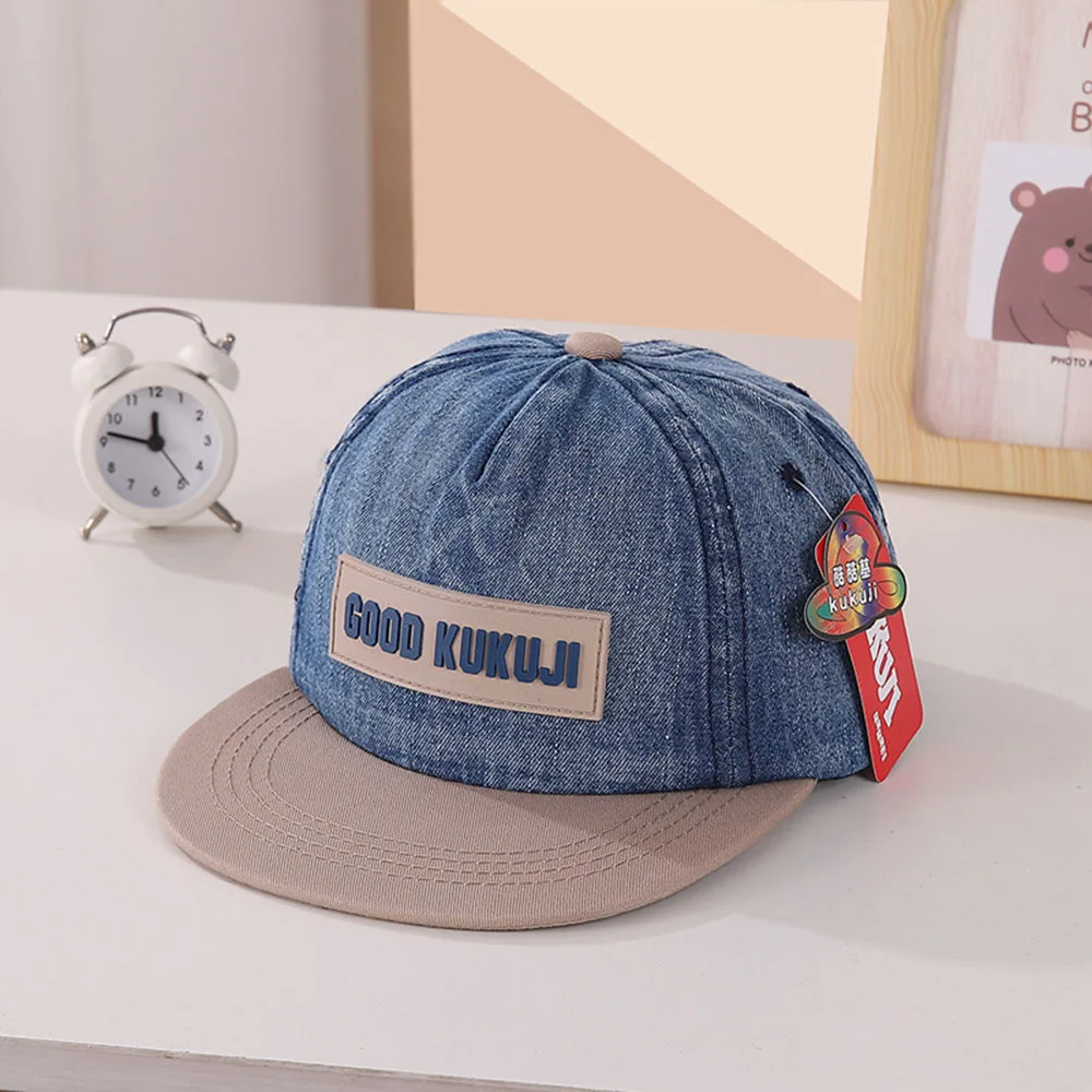 Children's Hat Boys Girls Autumn Denim Cotton Sunscreen Cap Hip-hop Baseball Caps For Kids 3-8 Years image 3