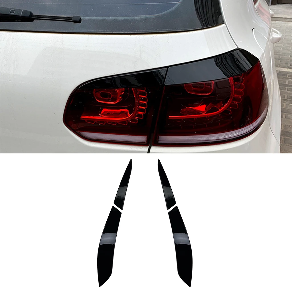 For Volkswagen Golf 6 MK6 GTI R 2009 2010 2011 2012 Headlight Eyebrow Eyelid Trim Lamp Cover Sticker Car Accessories