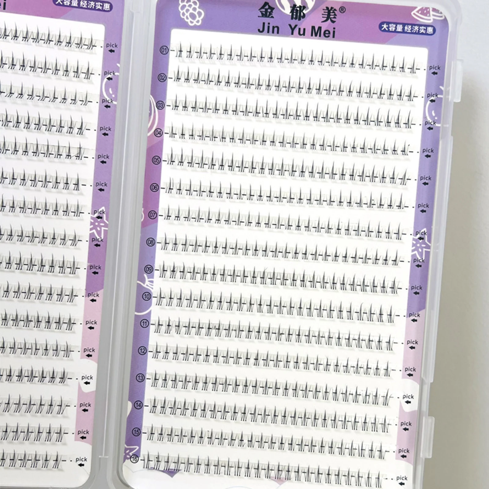 32 Reihen große Kapazität Manga untere gefälschte Wimpern Cluster 5–6 mm gemischte künstliche Nerz-Wimpernverlängerung Volumeneffekt falsche Wimpern – Detail 6