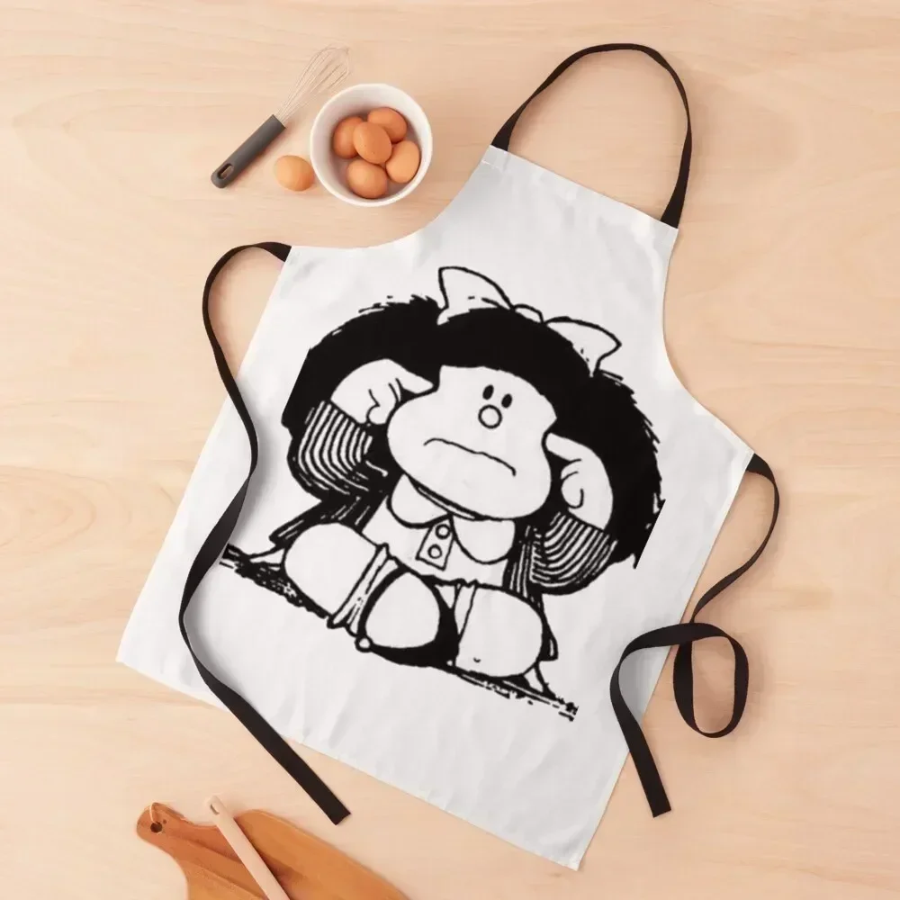 

Mafalda Quino Apron Smock for hairdressing Men gift Manicurists For Girl Apron