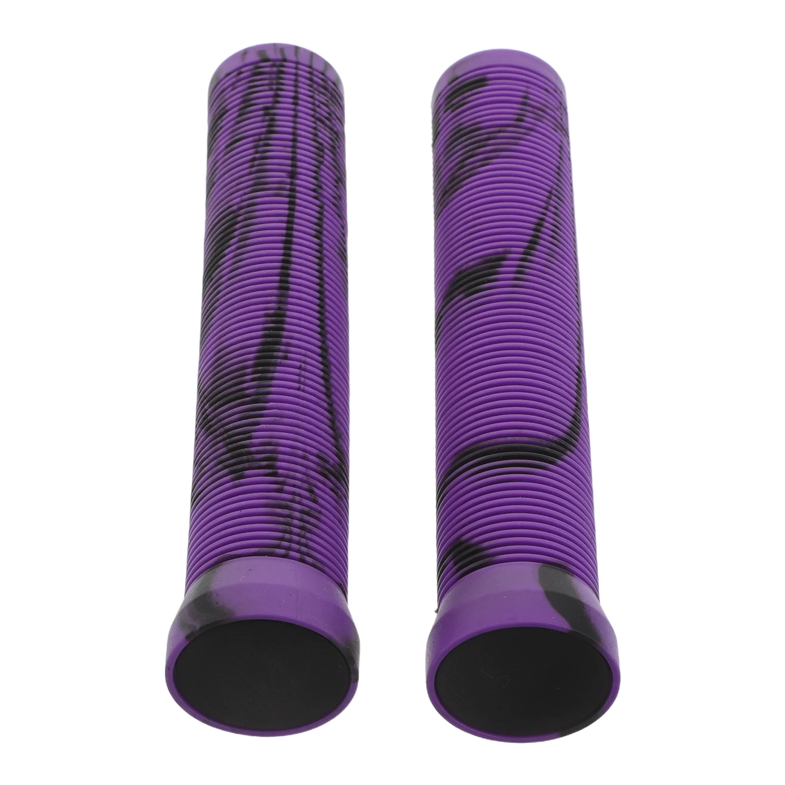 

2Pcs Rubber Bicycle Handlebar Grips Non Slip Soft Comfort Replacement Universal for Mountain Road Hybrid Bikes Purple