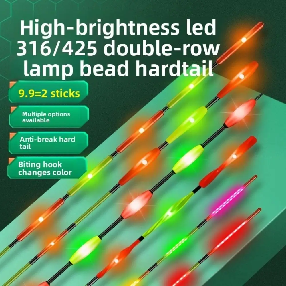 السوبر مشرق LED الصيد الذكية تعويم أعلى فائقة الحساسية التعريفي الإلكترونية يطفو العوامة مضيئة ليلة الصيد تعويم أعلى