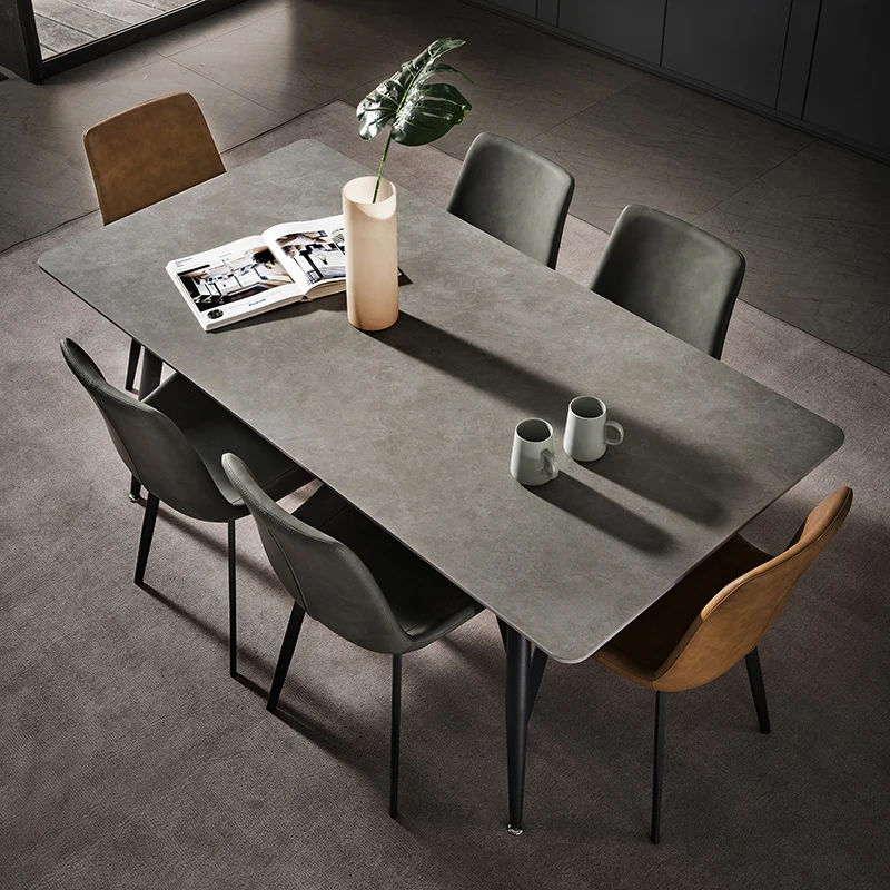 

Commercial Narrow Dining Tables Ultralight System Eating Luxury Dining Tables Restaurant Modern Mesa Con Sillas Comedor Home