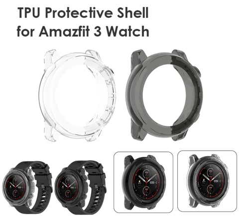 Custodia in movimento per la salute infrangibile per Amazfit Stratos 3 A1928 accessori per Smartwatch custodia morbida in TPU