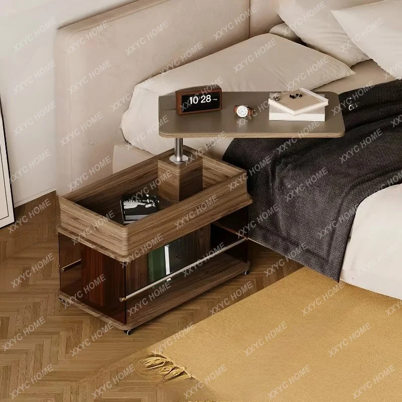 XXMedieval style bedside table trolley can be moved, lifted and rotated