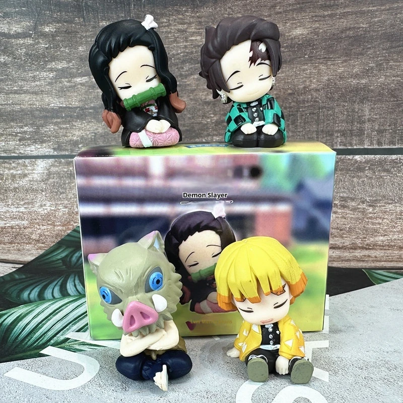 Neu auf Lager: Demon Shoulder To Shoulder Sitzende Pose Blind Box Kawaii Kamado Mini Actionfigur Schreibtischdekoration Geschenke für Fans – Detail 2