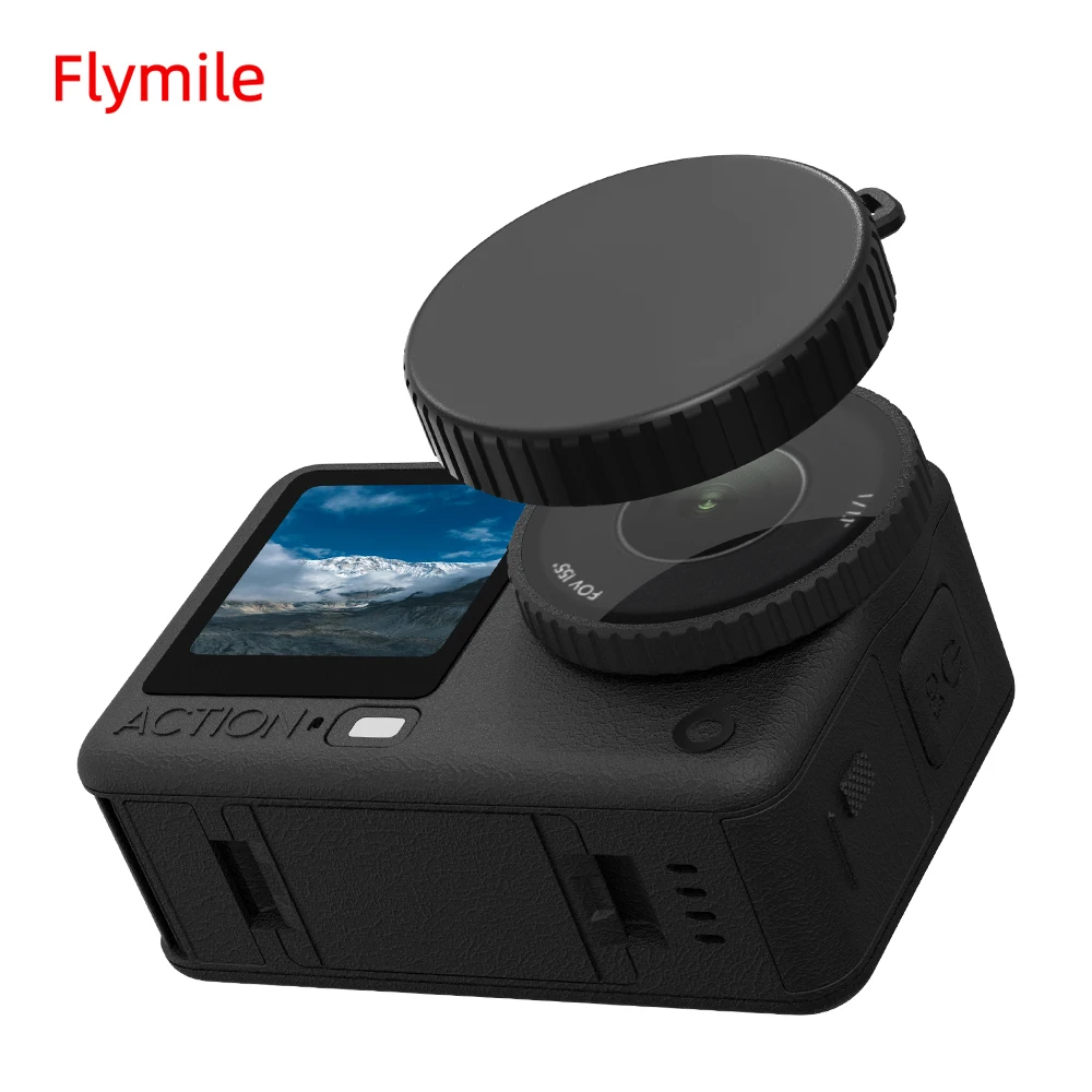 

Flymile Lens Protective Cover for DJI Action 6 Pro Camera Accessories Non Slip Silicone Dust-proof Lens Protective Case Cap