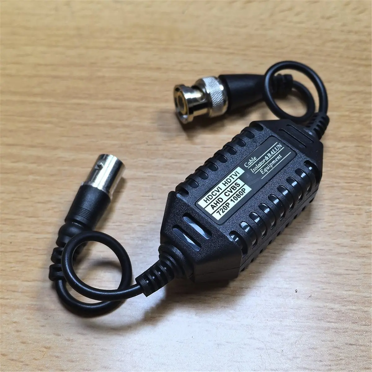AT42 High Quality Ground Loop Isolator Video Balun Coaxial BNC Male to Female CCTV Anti-Jam No Power Required