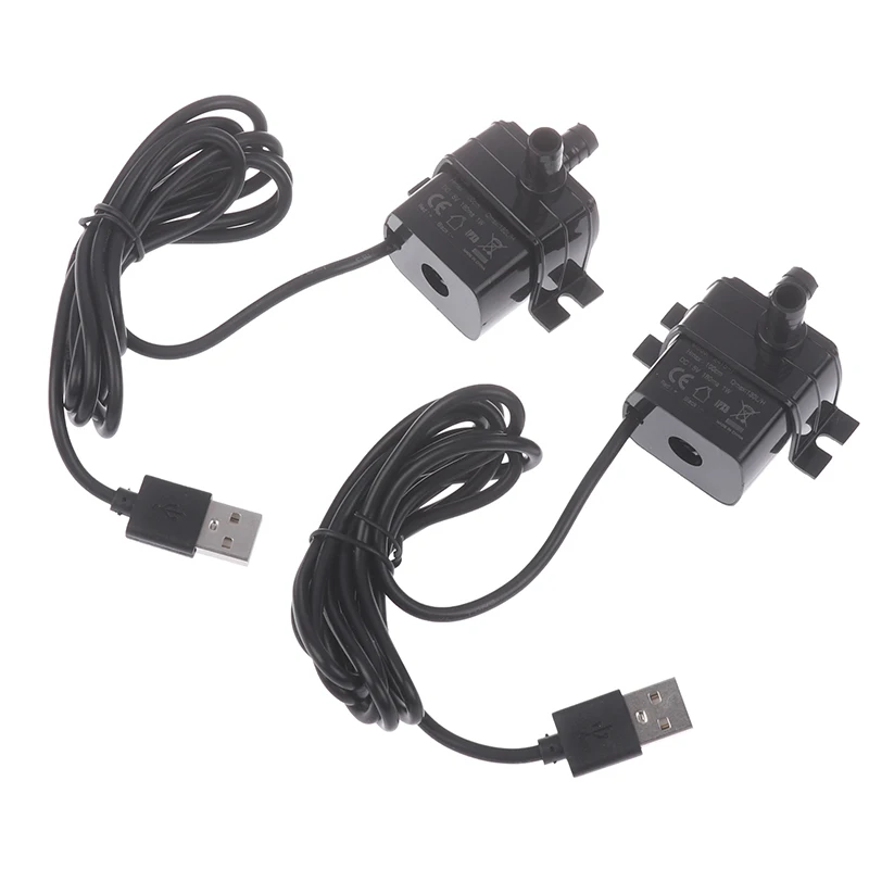 Circulating Micro Water Pump Ultra-quiet Brushless DC USB Water Pump 5V 1W 130L/H Lift 100CM Submersible Fountain Aquarium