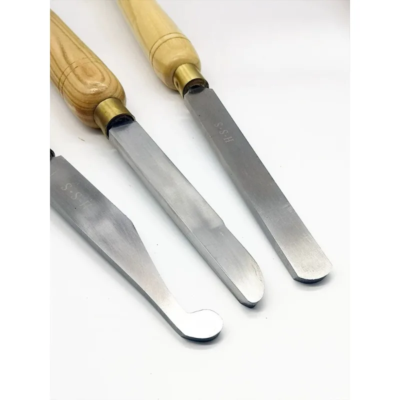 High Precision Industrial HSS Woodturning Tool Square/Round/Pointed Scraper for Bowl Hollowing Finishing
