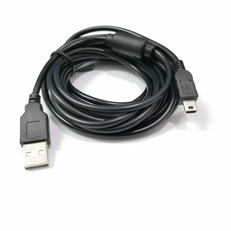 Чёрная длина 80/100 см кабели для передачи данных USB 2,0 штекер к 5-контактному мини-USB зарядный кабель адаптер кабель передачи данных