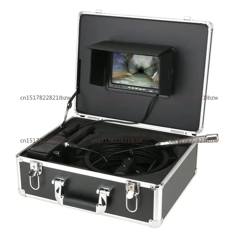 20M to 150m black cable 1080p pipe inspection 23mm waterproof sewer 7 inch 9 inch with video endoscope camera