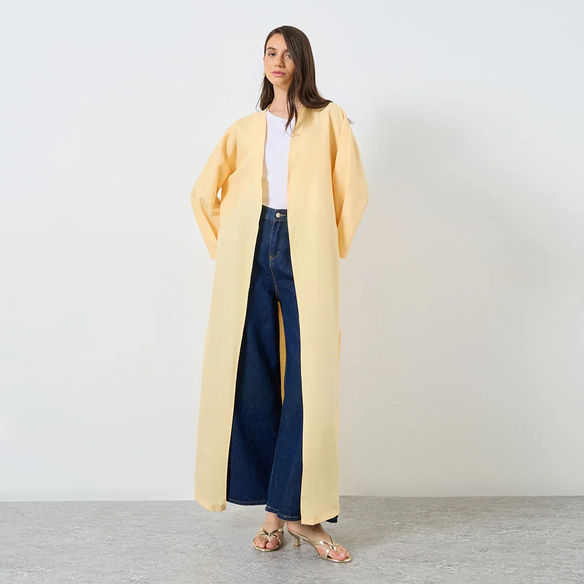 

Ближневосточные платья с длинными рукавами и открытым передом, Абая, мусульманские женщины, Рамадан, макси-платья, исламские свободные абайи, арабские кафтаны, джилбабс